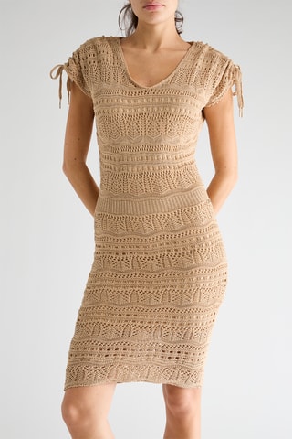 Robe fourreau Madison - Marron clair