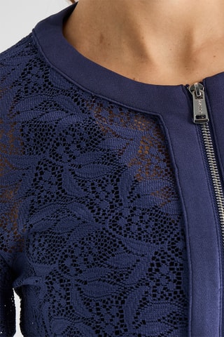 Veste en dentelle Terry - Bleu marine