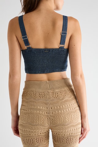 Crop top Leta - Bleu électrique