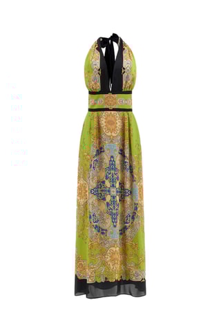 Robe longue - Vert citron