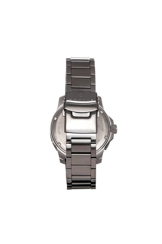 Reloj de cuarzo de acero Admiralty Pro 200 - Plateado y azul marino