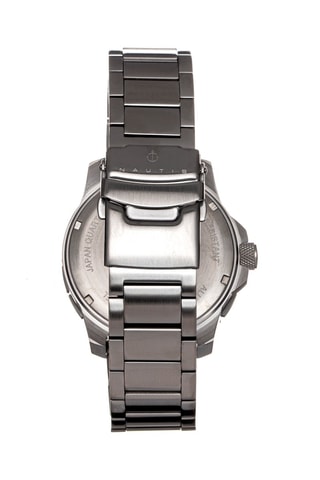 Reloj de cuarzo de acero Admiralty Pro 200 - Plateado y naranja