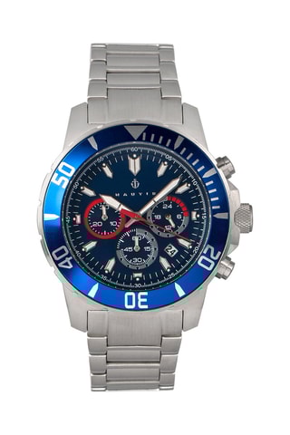 Reloj de cuarzo de acero Dive Chrono 500 - Cronógrafo - Plateado y azul