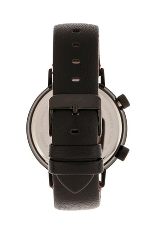 Reloj de cuarzo de piel The 3300 Negro