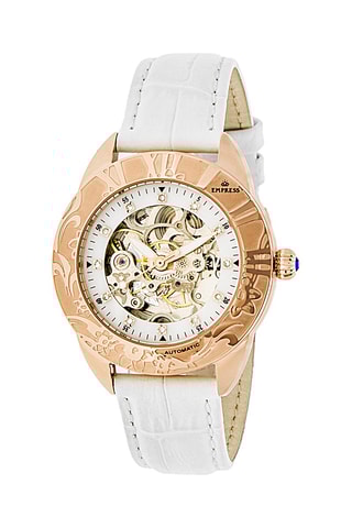 Automatisch Horloge van leer Godiva Wit en Roségoudkleurig