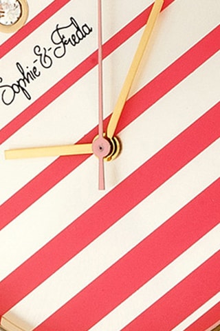 Reloj de cuarzo de piel Tucson - Melocotón y dorado