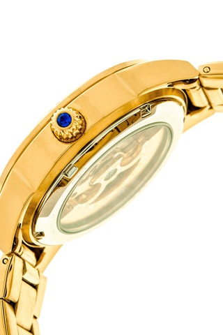 Automatisch Stalen Horloge Godiva Goudkleurig en Ecru