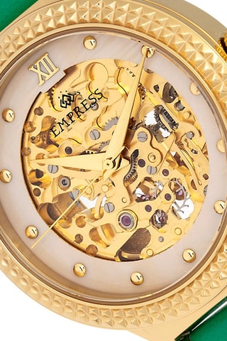 Automatisch Leren Horloge Alice Groen en Goudkleurig