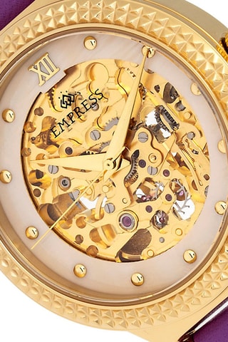 Automatisch Leren Horloge Alice Paars en Goudkleurig