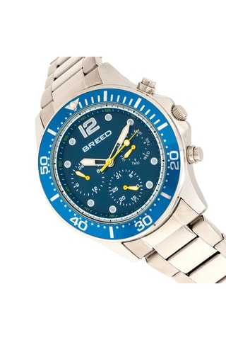 Reloj de cuarzo de aleación Pegasus - Plateado y azul