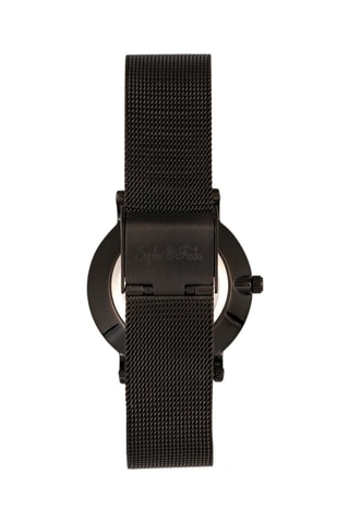 Reloj de cuarzo de aleación Savannah - Negro y blanco