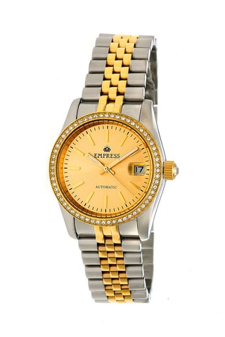 Automatisch Stalen Horloge Constance Zilverkleurig en Goudkleurig - Empress