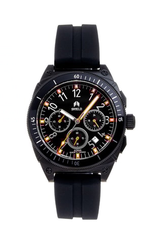 Reloj de cuarzo de caucho Sonar - Negro
