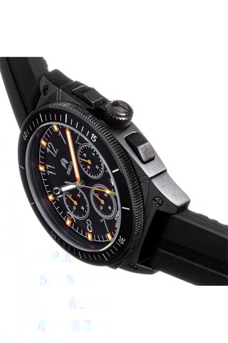 Reloj de cuarzo de caucho Sonar - Negro