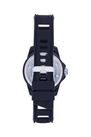 Rubberen Quartz Horloge Reef Zwart en Wit