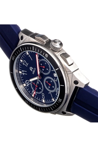 Reloj de cuarzo de caucho Sonar - Azul oscuro y negro