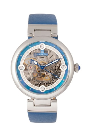 Automatisch Leren Horloge Adelaide - Koningsblauw en Zilverkleurig