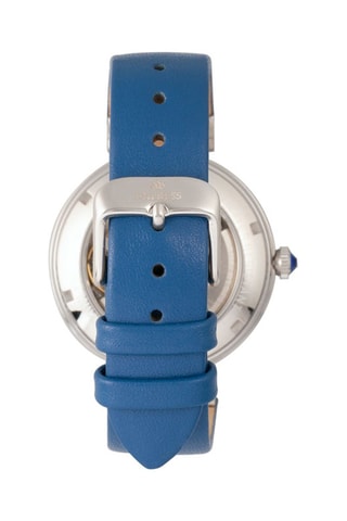 Automatisch Leren Horloge Adelaide - Koningsblauw en Zilverkleurig