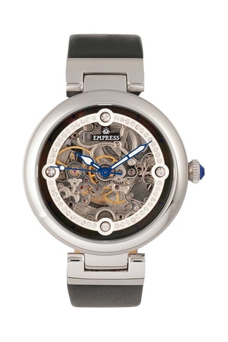 Automatisch Leren Horloge Adelaide Empress Zwart en Zilverkleurig