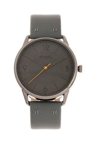 Reloj de cuarzo de piel The 6300 - Cronógrafo - Antracita y bronce