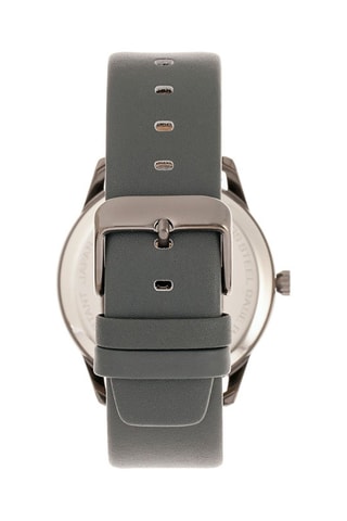 Reloj de cuarzo de piel The 6300 - Cronógrafo - Antracita y bronce