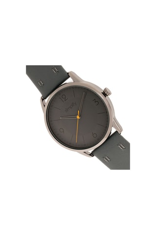 Reloj de cuarzo de piel The 6300 - Cronógrafo - Antracita y bronce