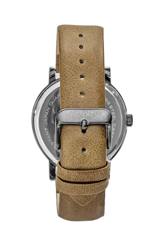 Reloj de cuarzo de piel The 7000 Marrón y negro