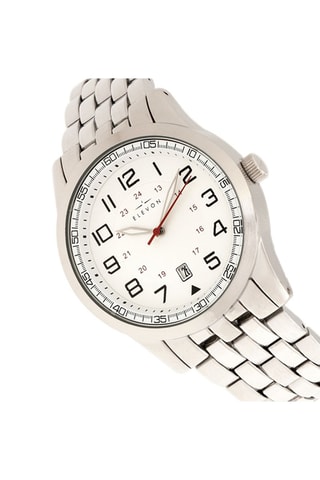 Legering Quartz Horloge Garrison - Zilverkleurig en Wit