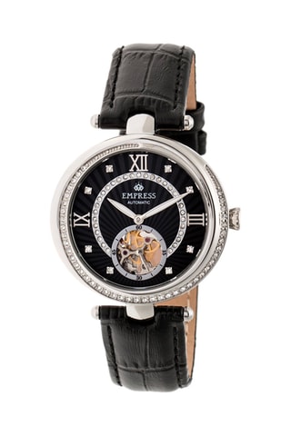 Automatisch Leren Horloge Stella Empress- Zwart en Zilverkleurig