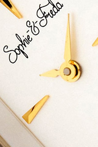 Reloj de cuarzo de piel Wilmington - Camel y dorado