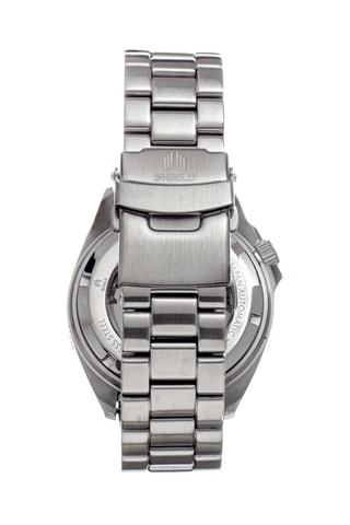 Automatisch Stalen Horloge met Parelmoer Atlantis  Zilverkleurig en Zwart