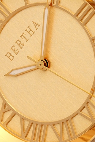 Leren Quartz Horloge Madison Bruin