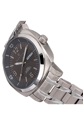 Stalen Quartz Horloge Stealth Zilverkleurig en Grijs