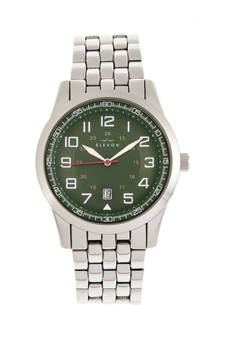 Legering Quartz Horloge Garrison Zilverkleurig en Kaki