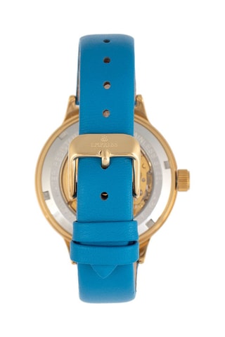 Automatisch Leren Horloge Alice Blauw en Goudkleurig