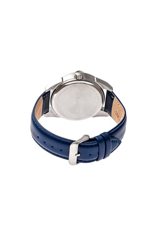 Reloj de cuarzo de piel M63 - Azul