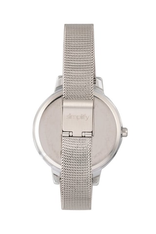 Stalen Quartz Horloge 5800 - Zilverkleurig