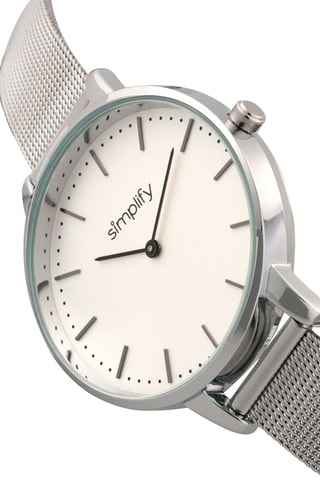 Stalen Quartz Horloge 5800 - Zilverkleurig