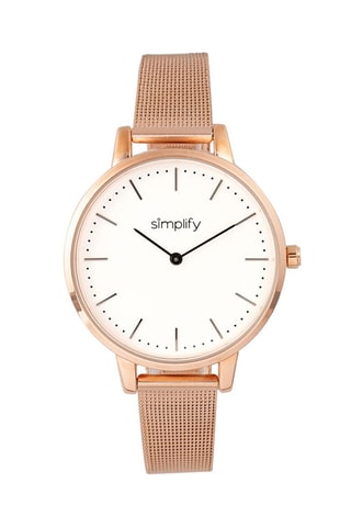 Stalen Quartz Horloge 5800 - Roségoudkleurig