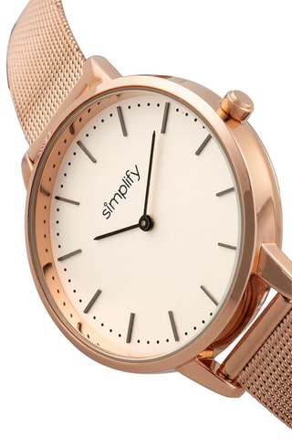 Stalen Quartz Horloge 5800 - Roségoudkleurig