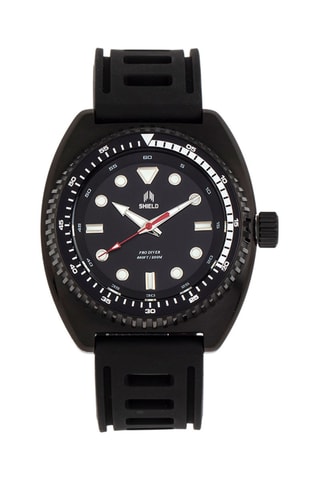 Reloj de cuarzo de caucho Dreyer - Negro - Shield