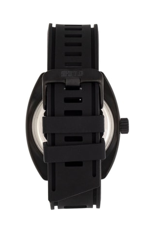 Reloj de cuarzo de caucho Dreyer - Negro - Shield