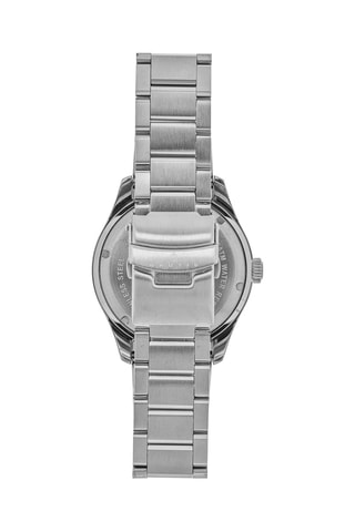 Automatisch Stalen Horloge Zilverkleurig en Blauw - Nautis