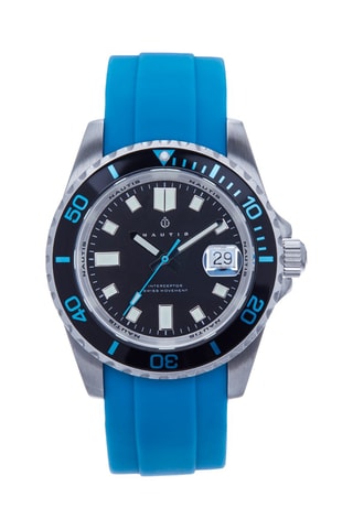 Reloj de cuarzo de caucho Interceptor - Azul - Nautis
