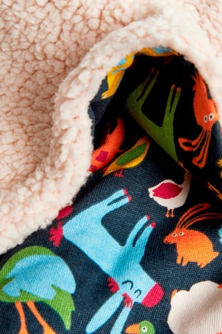 Deken - Marineblauw en Geel