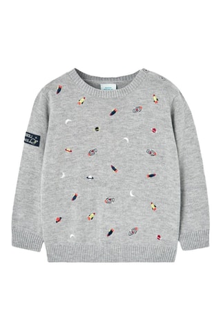 Trui - Gemêleerd Lichtgrijs