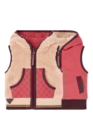 Dubbelzijdig Mouwloos Vest - Roze