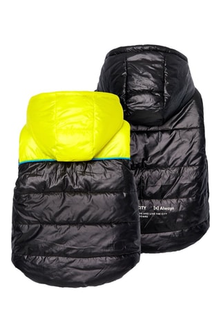 Dubbelzijdig Mouwloos Vest - Zwart en Geel