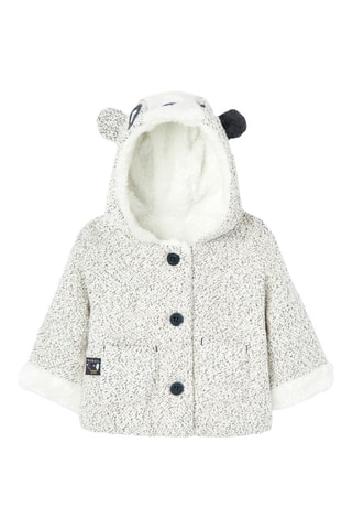 Vest met Capuchon - Gemêleerd Ecru