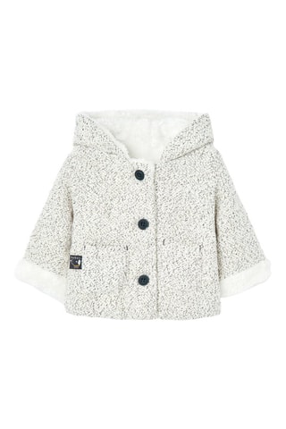 Vest met Capuchon - Gemêleerd Ecru